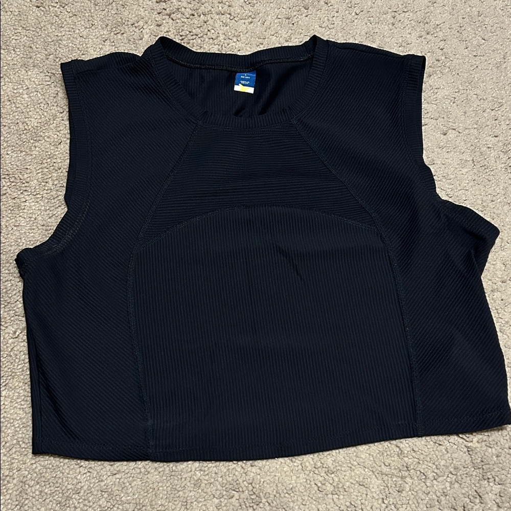 Old Navy Black Sleeveless Crop Top